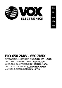 Manual Vox PIO6502MIX Exaustor