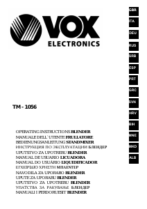 Manual Vox TM1056 Blender