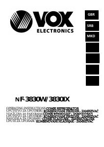 Прирачник Vox NF3830W Фрижидер-замрзнувач