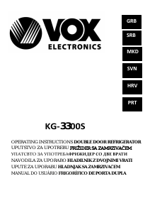 Priročnik Vox KG3300S Hladilnik in zamrzovalnik