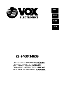 Handleiding Vox KS1460S Koelkast