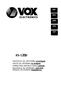 Priročnik Vox KS1210 Hladilnik