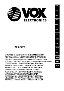 Priročnik Vox DPS6220 Likalnik