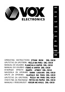 Manual Vox DBL5010 Ferro