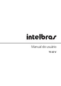 Manual Intelbras TS 63 V Telefone sem fio