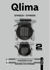 Manuale Qlima EFH6020 Termoventilatore