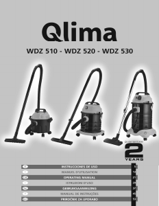 Manual de uso Qlima WDZ 510 Aspirador