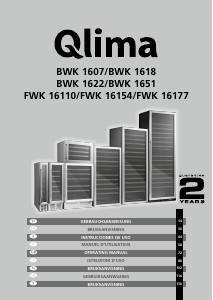 Bedienungsanleitung Qlima FWK 16177 Weinklimaschrank