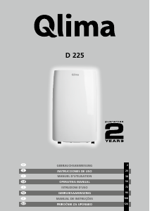 Manual Qlima D 225 Dehumidifier