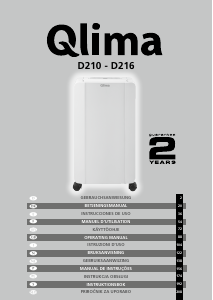 Manual Qlima D 216 Dehumidifier