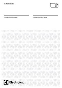 Manual Electrolux EMF2529DSD Microwave