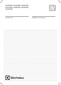 Handleiding Electrolux EHI645BD Kookplaat