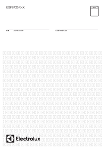 Manual Electrolux ESF8725RKX Dishwasher