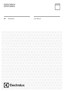 Manual Electrolux ESF8735RKX Dishwasher
