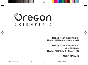 Manual Oregon AH300A Heart Rate Monitor