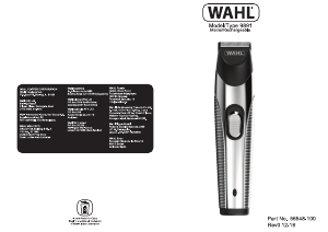 Manual Wahl 9891-017 Trimmer de barba