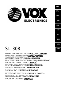 Manual de uso Vox SL308 Aspirador