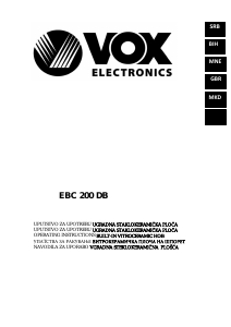 Handleiding Vox EBC200DB Kookplaat