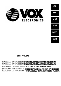 Manual Vox EBI400DB Hob