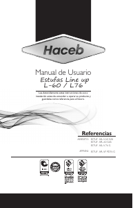 Manual de uso Haceb Assento L VF 76 GAS GN Cocina