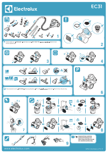 说明书 伊莱克斯 EC31-2IW 吸尘器