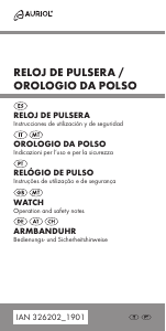 Manuale Auriol IAN 326202 Orologio da polso
