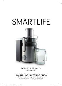 Manual de uso Smartlife SL-JE0350 Licuadora