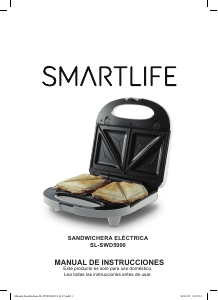 Manual de uso Smartlife SL-SWD5000 Grill de contacto