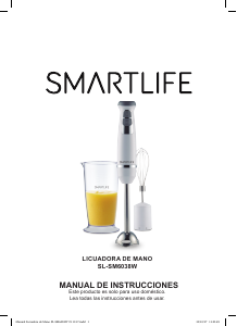 Manual de uso Smartlife SL-SM6038WPN Batidora de mano