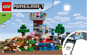 Használati útmutató Lego set 21161 Minecraft Crafting láda 3.0