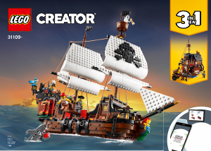 Bruksanvisning Lego set 31109 Creator Sjørøverskute