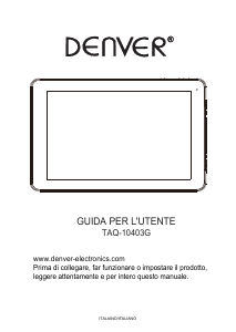 Manuale Denver TAQ-10403G Tablet