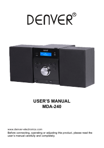 Manual Denver MDA-240 Stereo-set