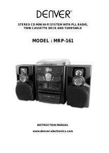 Instrukcja Denver MRP-161 Zestaw stereo