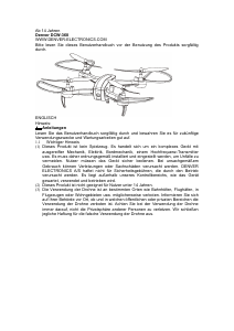 Bedienungsanleitung Denver DCW-360 Drohne