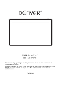 Manual Denver PFF-1160H Digital Photo Frame