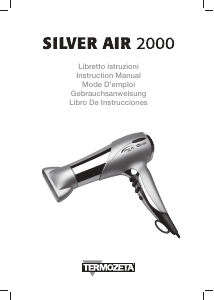 Manuale Termozeta Silver Air 2000 Asciugacapelli