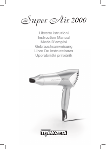 Manual Termozeta Super Air 2000 Hair Dryer