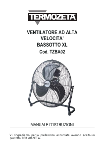 Manuale Termozeta TZBA02 Bassotto XL Ventilatore