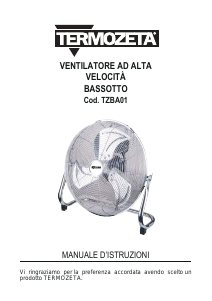 Manuale Termozeta TZBA01 Bassotto Ventilatore