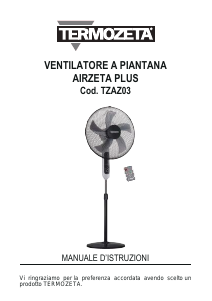 Manual Termozeta TZAZ03 AirZeta Plus Fan