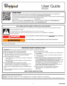 Mode d’emploi Whirlpool WDF330PAHW Lave-vaisselle