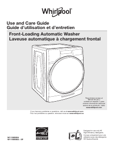 Mode d’emploi Whirlpool WFW6620HC Lave-linge