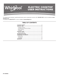 Mode d’emploi Whirlpool WCC31430AB Table de cuisson