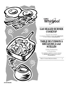 Manual Whirlpool WCG52424AS Hob