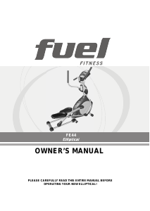 Manual Fuel Fitness FE44 Cross Trainer