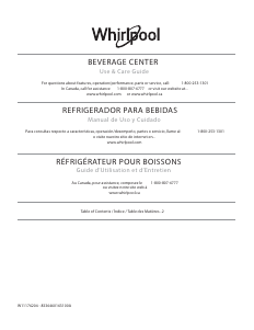 Mode d’emploi Whirlpool WUB50X24HZ Réfrigérateur