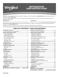 Manual Whirlpool WRT148FZDB Fridge-Freezer