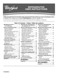 Mode d’emploi Whirlpool WRX986SIHV Réfrigérateur combiné