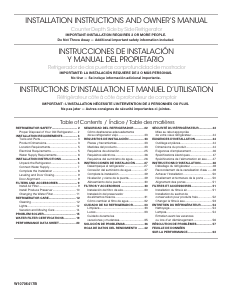 Manual de uso Whirlpool WRS571CIHW Frigorífico combinado